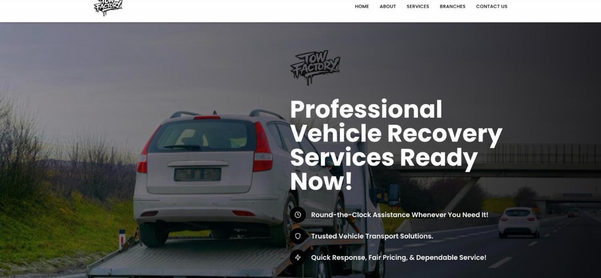 Tow Factory home page